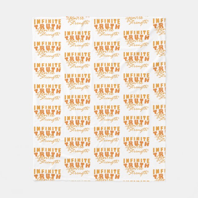 Infinite Truth, Gentle Strength Blanket Fleecedecke (Vorderseite)