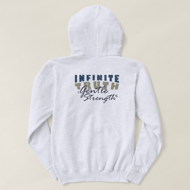 Infinite Truth, Gentle Strength Men's Hoodies (Design Rückseite)