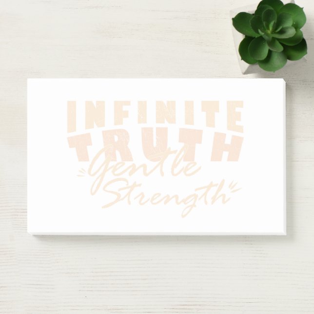 Infinite Truth, Gentle Strength  Post-it® Notes Post-it Klebezettel (Büro)