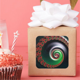 Infinite Whirl Quadratischer Aufkleber