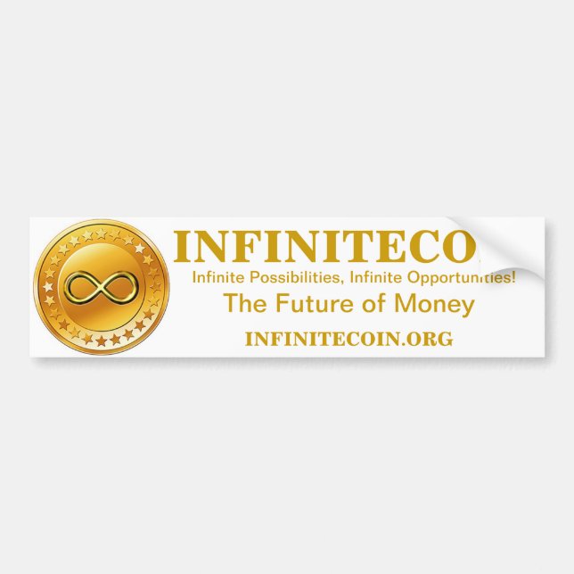 INFINITECOIN AUTOAUFKLEBER (Vorne)