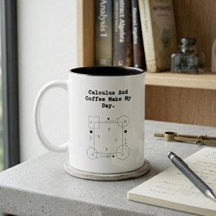 Infinitesimalrechnung & Kaffeeliebhaber  Tägliches Zweifarbige Tasse