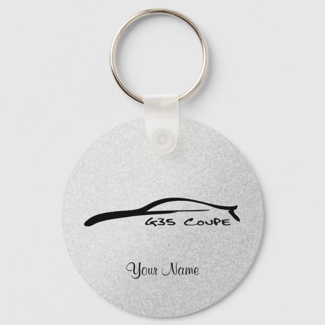 Infiniti G35 Coupe Silhouette Key-Chain (Silver) Schlüsselanhänger (Vorderseite)