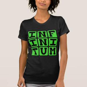 Infinitum, Unendlichkeit, Lateinischer Ausdruck T-Shirt
