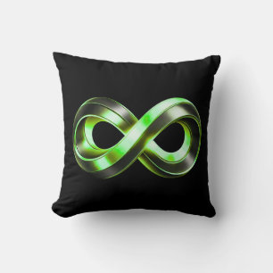 Infinity Core Emblem Accent Luxus Abstract Dekor Kissen