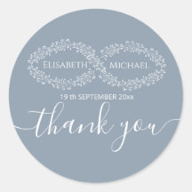 Infinity dusty blue botanic romantic elegant