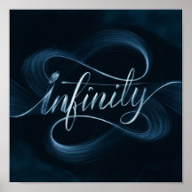 Infinity - Englische Kalligrafie