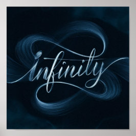 Infinity - Englische Kalligrafie Poster