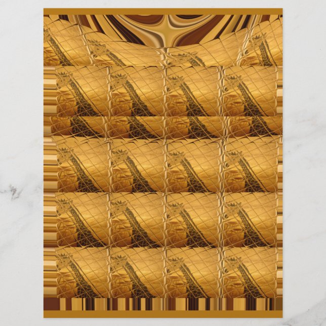 Infinity Golden Giraffe Animal Print Design (Vorderseite)