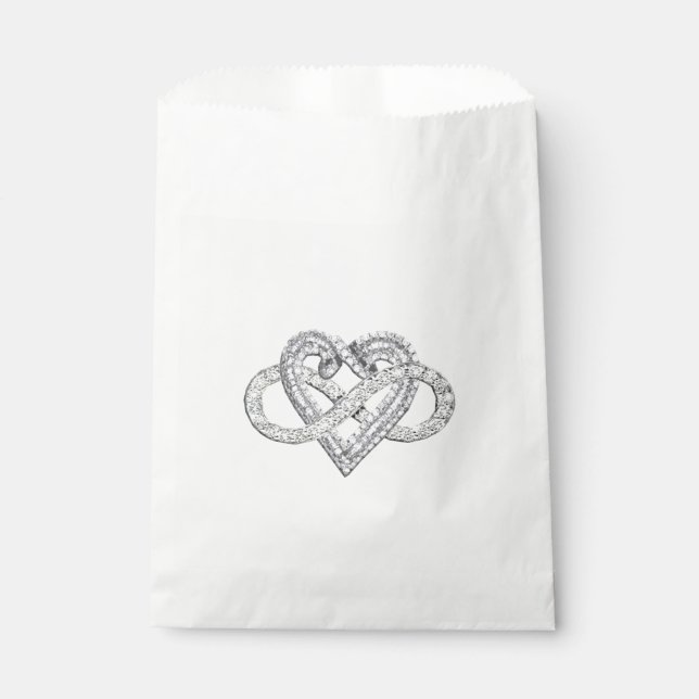 Infinity Heart Favor Bag Geschenktütchen (Vorderseite)