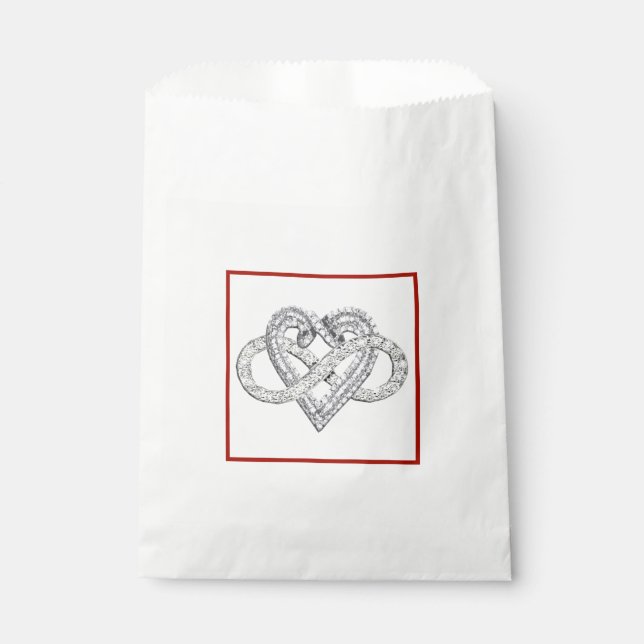 Infinity Heart Favor Bag Geschenktütchen (Vorderseite)