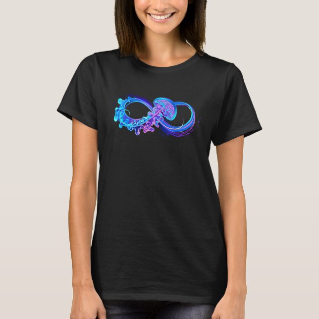 Infinity Jellyfish Ocean Marine Life T-Shirt (Vorderseite)