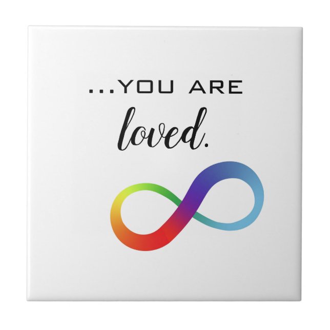 Infinity LGBTQ+ Pride-Tasche Fliese (Vorderseite)