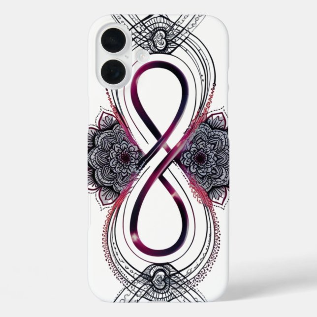 Infinity Liebe Mandala iPhone 16 Plus Fall - Moder Case-Mate iPhone Hülle (Rückseite)