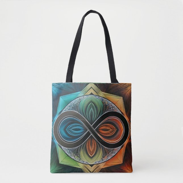 Infinity Mandala African Tribal Mask Abstrakt (Vorderseite)