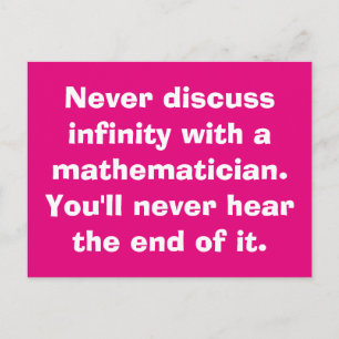 Infinity Math Postkarten