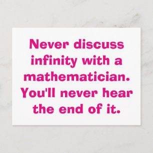Infinity Math Postkarten