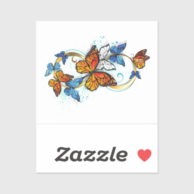 Infinity of Monarch Butterflies Aufkleber (Blatt)