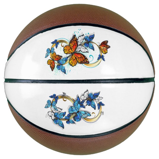 Infinity of Monarch Butterflies Basketball (Vorderseite)