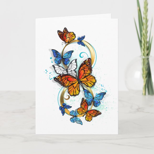 Infinity of Monarch Butterflies Karte (Vorderseite)