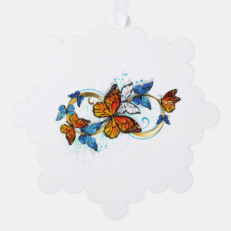 Infinity of Monarch Butterflies Ornament Karte