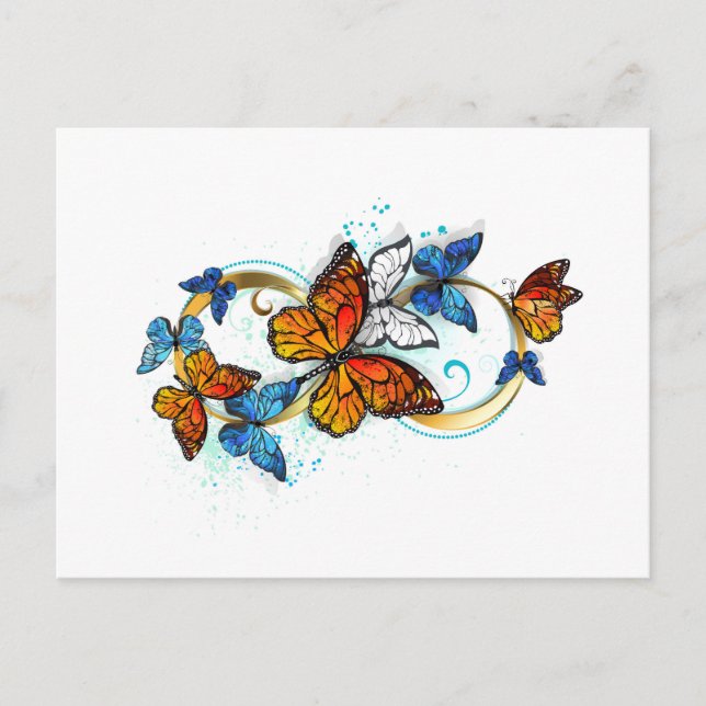 Infinity of Monarch Butterflies Postkarte (Vorderseite)