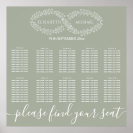 Infinity Salbei botanisch einfache romanische eleg Poster