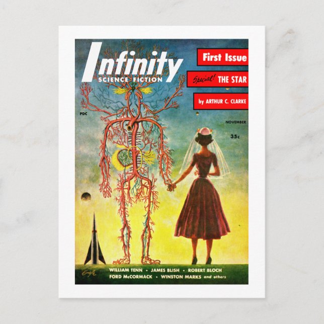 Infinity Science Fiction (Nov. 1951) Postkarte (Vorderseite)