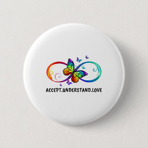 Infinity Sign Accept versteht Liebe Neurodius Button