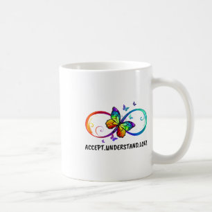 Infinity Sign Accept versteht Liebe Neurodius Kaffeetasse