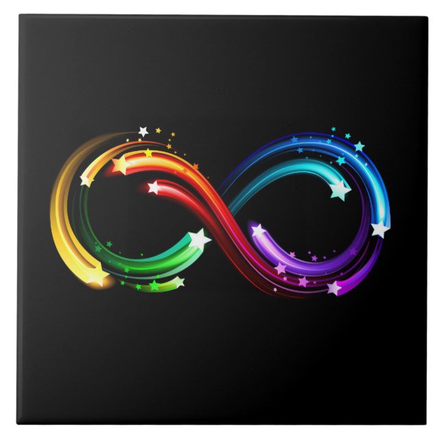 Infinity symbol of rainbow comets fliese (Vorderseite)