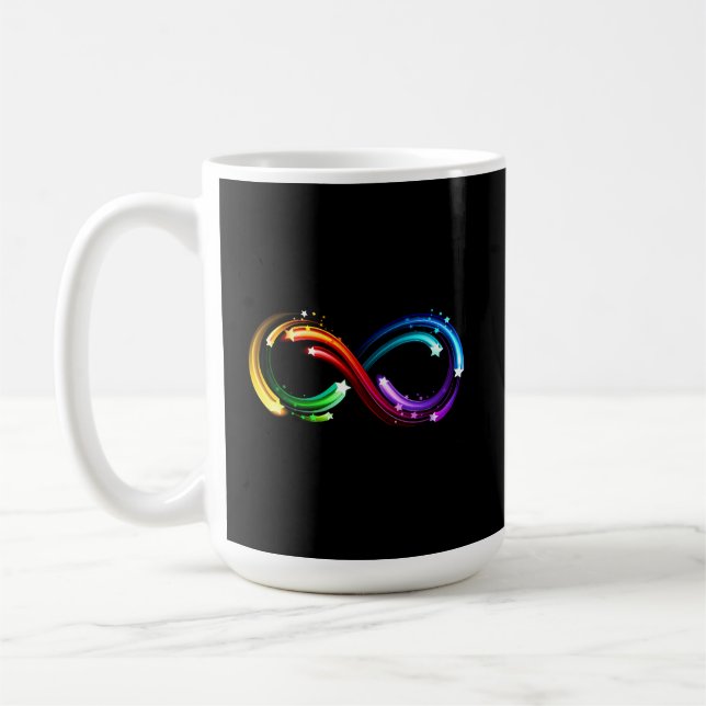 Infinity symbol of rainbow comets kaffeetasse (Links)
