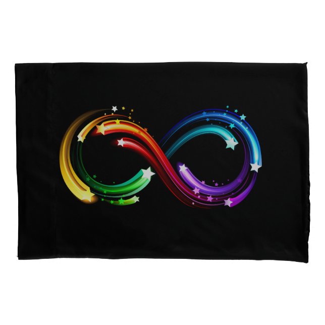 Infinity symbol of rainbow comets kissenbezug (Vorderseite)