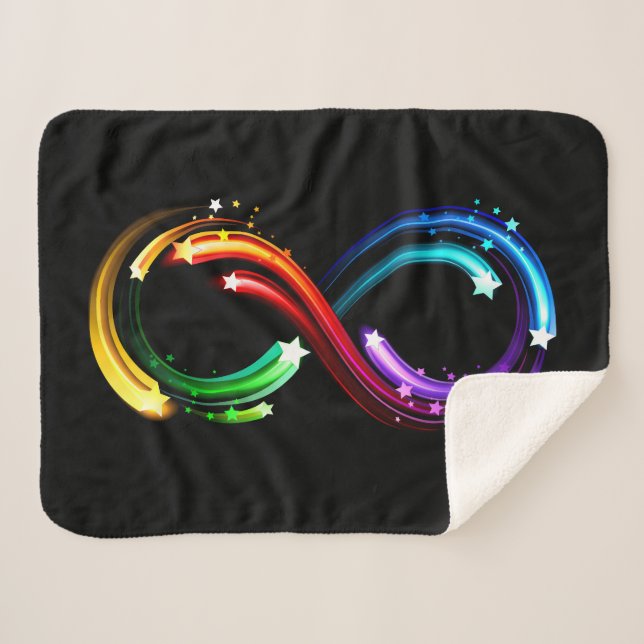 Infinity symbol of rainbow comets sherpadecke (Vorderseite (Horizontal))