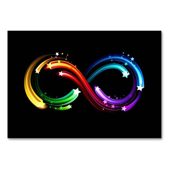 Infinity symbol of rainbow comets tischnummer (Vorderseite)