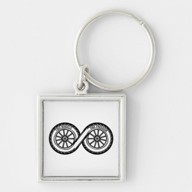 Infinity Two Wheels Freedom Schlüsselanhänger (Vorne)