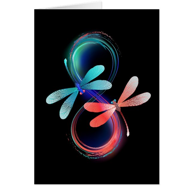 Infinity with glowing dragonflies (Vorne)