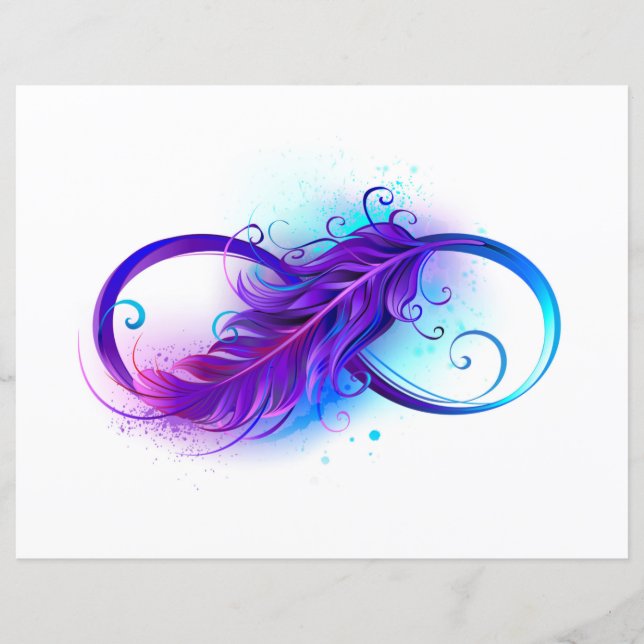 Infinity with Purple Feather (Vorderseite)