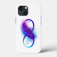 Infinity with Purple Feather