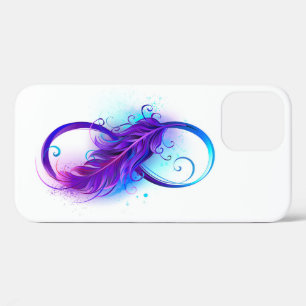 Infinity with Purple Feather Case-Mate iPhone Hülle