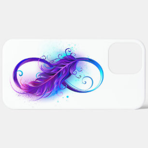 Infinity with Purple Feather Case-Mate iPhone Hülle