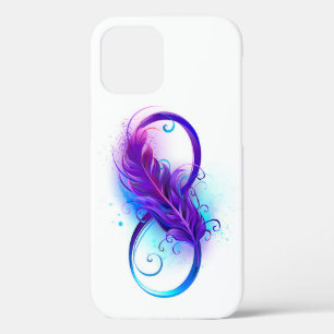Infinity with Purple Feather Case-Mate iPhone Hülle