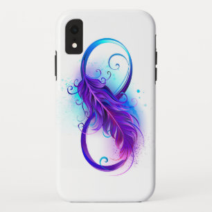 Infinity with Purple Feather Case-Mate iPhone Hülle