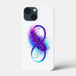 Infinity with Purple Feather Case-Mate iPhone Hülle