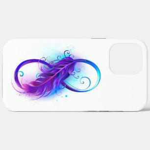 Infinity with Purple Feather Case-Mate iPhone Hülle