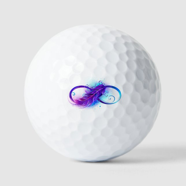 Infinity with Purple Feather Golfball (Vorderseite)