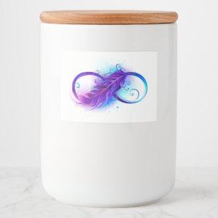Infinity with Purple Feather Lebensmitteletikett
