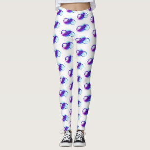 Infinity with Purple Feather Leggings