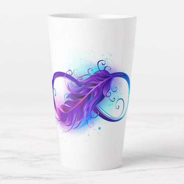 Infinity with Purple Feather Milchtasse (Vorderseite)