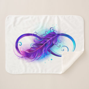 Infinity with Purple Feather Sherpadecke